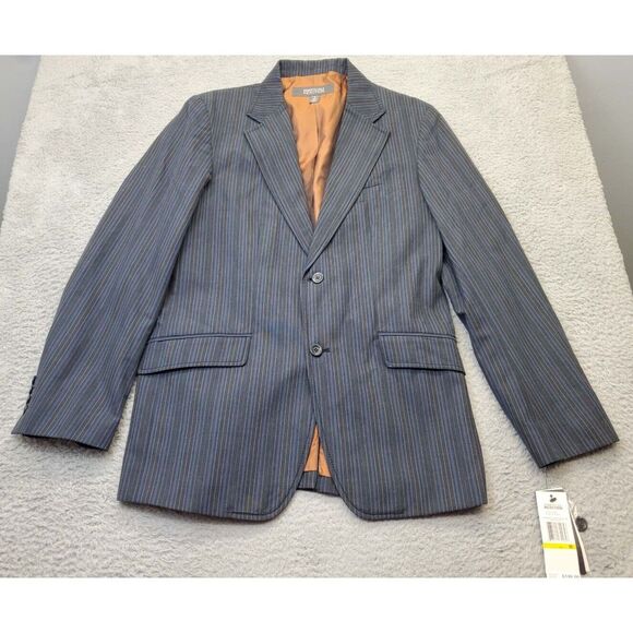 Kenneth Cole Reaction Blazer Jacket Men Medium Multicolor Striped Lined Sexy Fit - Picture 1 of 16